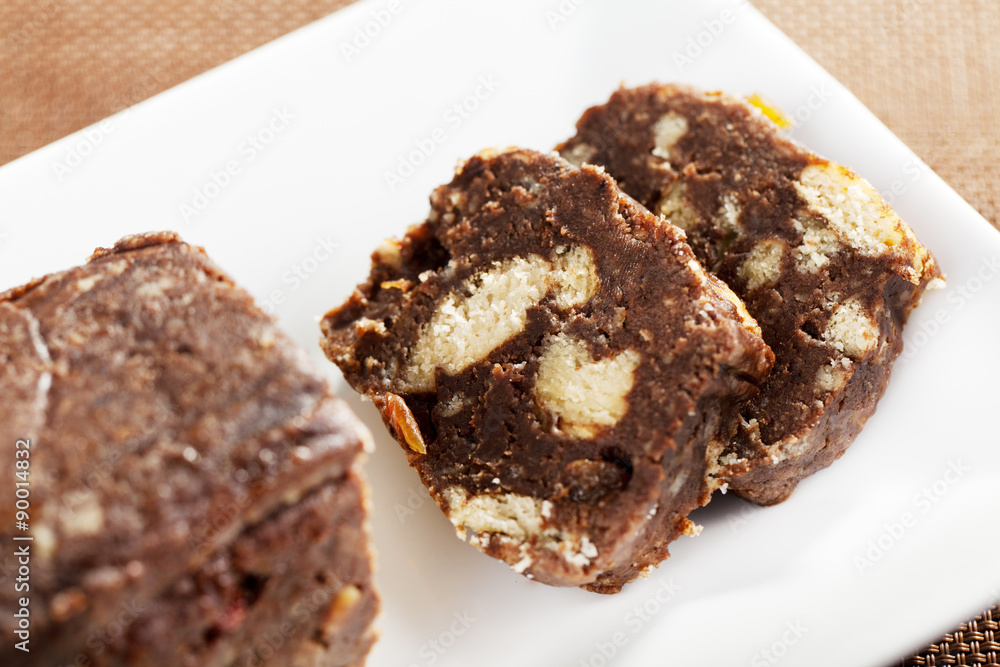 Chocolate salami Chocolate salami
