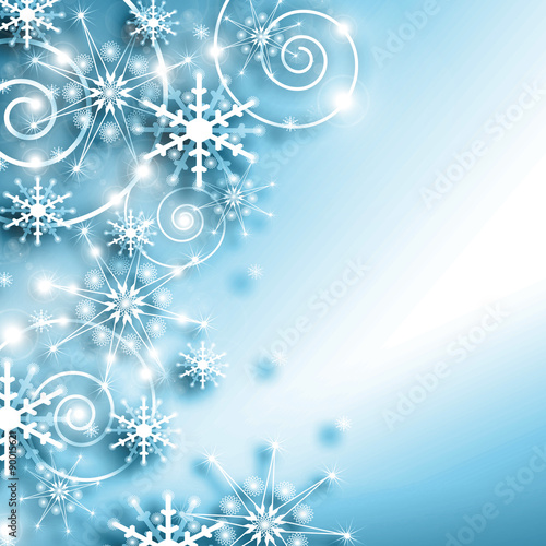 Best abstract Christmas snowflakes background