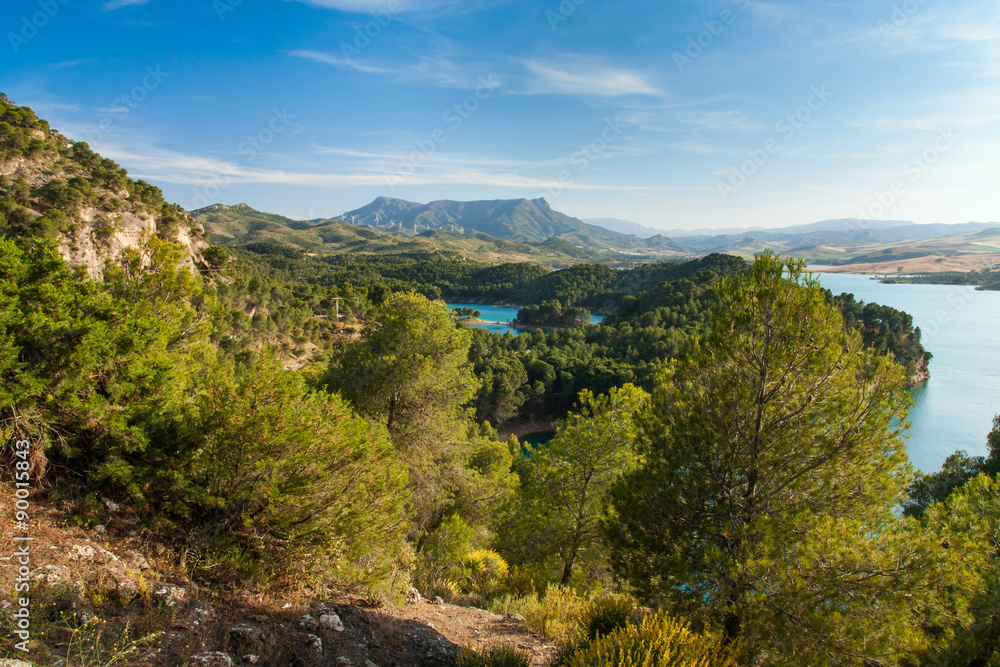 Gobantes, Malaga lake district in Andalusia Spain
