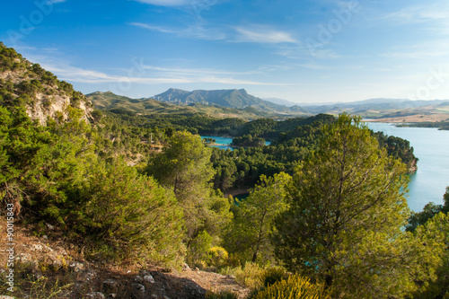 Gobantes, Malaga lake district in Andalusia Spain
