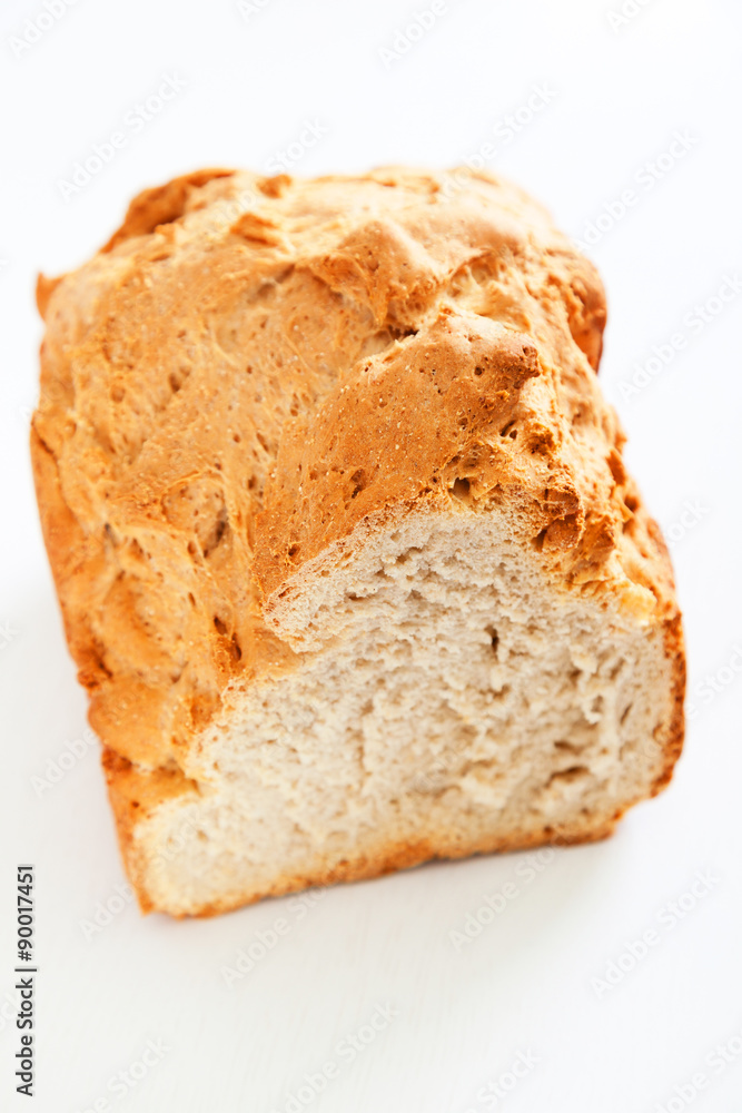 Homemade bread with semolina