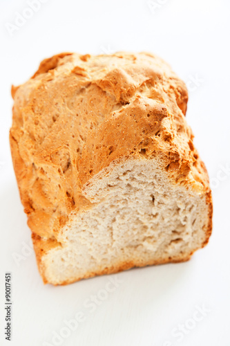 Homemade bread with semolina