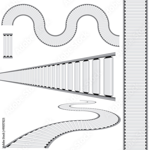 Conveyor Belt Icon Set