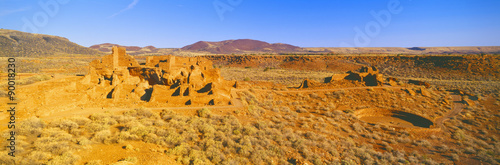 Ruins of 900 year old Hopi village  Wupatki National Monument  Arizona