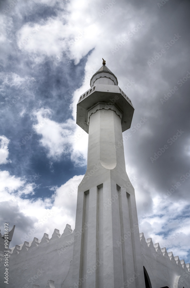 Alminar de la Mezquita del Rey Abdelaziz en Marbella, Málaga
