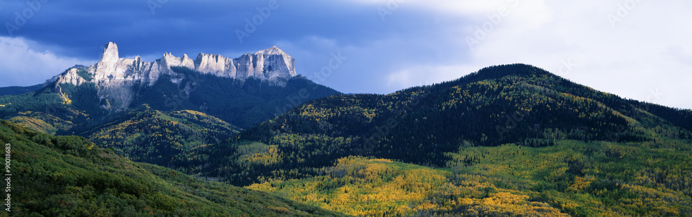 Cimarron Mountain Range in Uncompahgre National Forest, Ridgeway, Colorado Cimarron Mountain Range in Uncompahgre National Forest, Ridgeway, Colorado