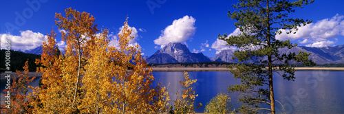 Jackson Lake and Grand Tetons, Grand Teton National Park, Wyoming photo