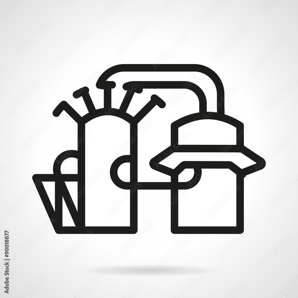 Industrial architecture vector icon line style Industrial architecture vector icon line style