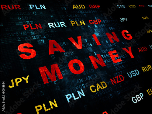 Finance concept: Saving Money on Digital background