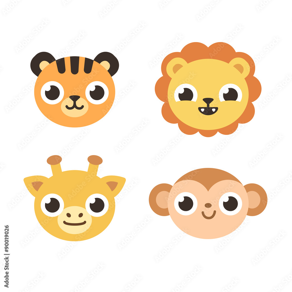 Cartoon savanna animals Cartoon savanna animals