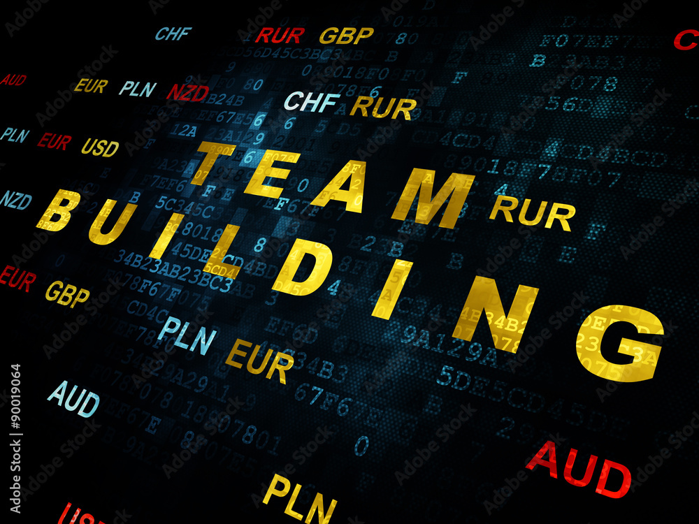 Finance concept: Team Building on Digital background Finance concept: Team Building on Digital background