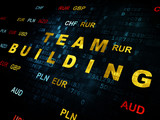 Finance concept: Team Building on Digital background