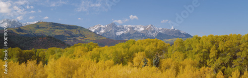 Autumn at Sneffels Mountain Range, San Juan National Forest, Colorado photo