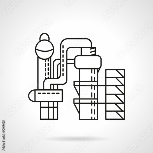 Distillery vector icon thin line style