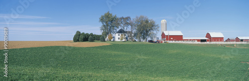 Rolling Farm Fields, Great River Road, Balltown, N.E. Iowa