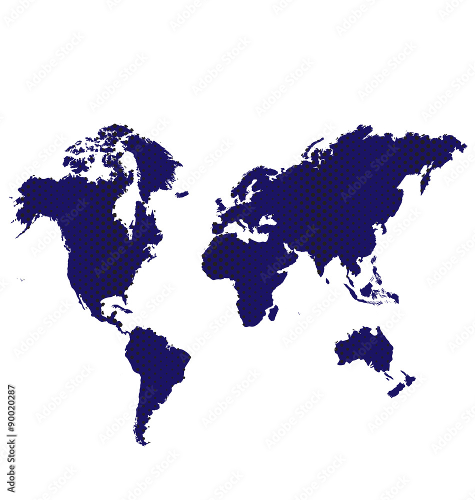 World map dots trade web network connection background