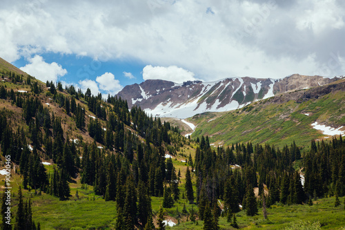 Snowy Mountain Hills in Colorado