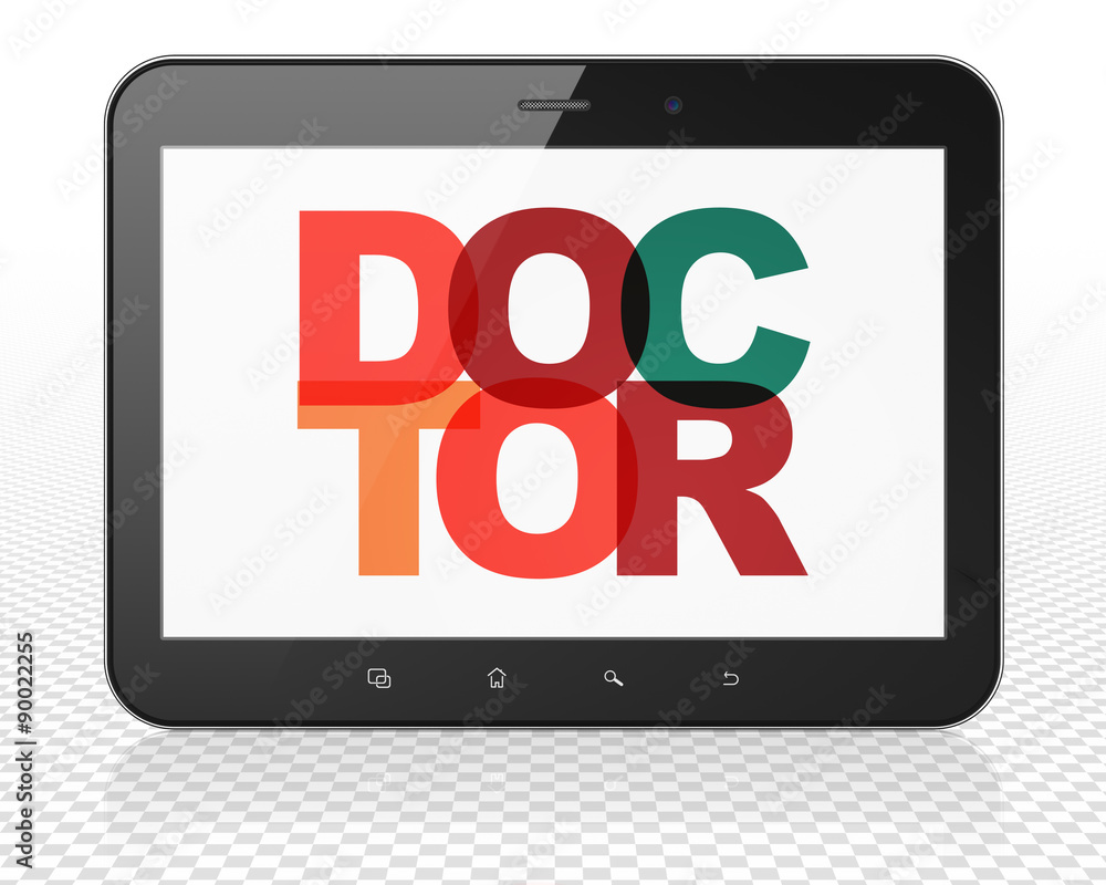 Healthcare concept: Doctor on Tablet Pc Computer display Healthcare concept: Doctor on Tablet Pc Computer display