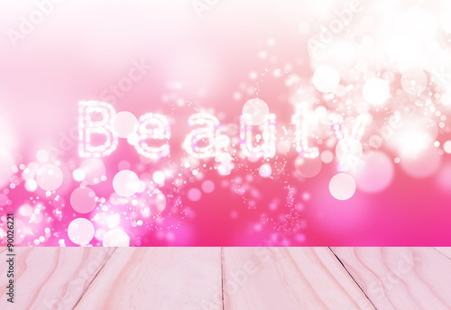 Text Beauty Pink bokeh blurred beautiful
