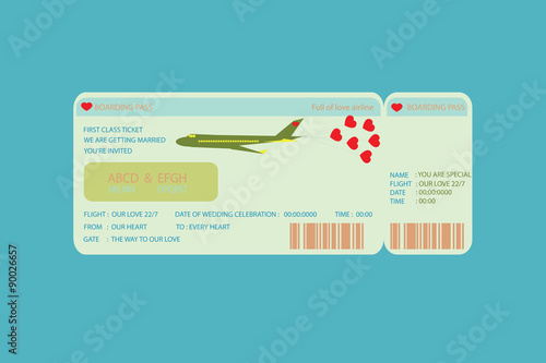 Boarding Pass Ticket.