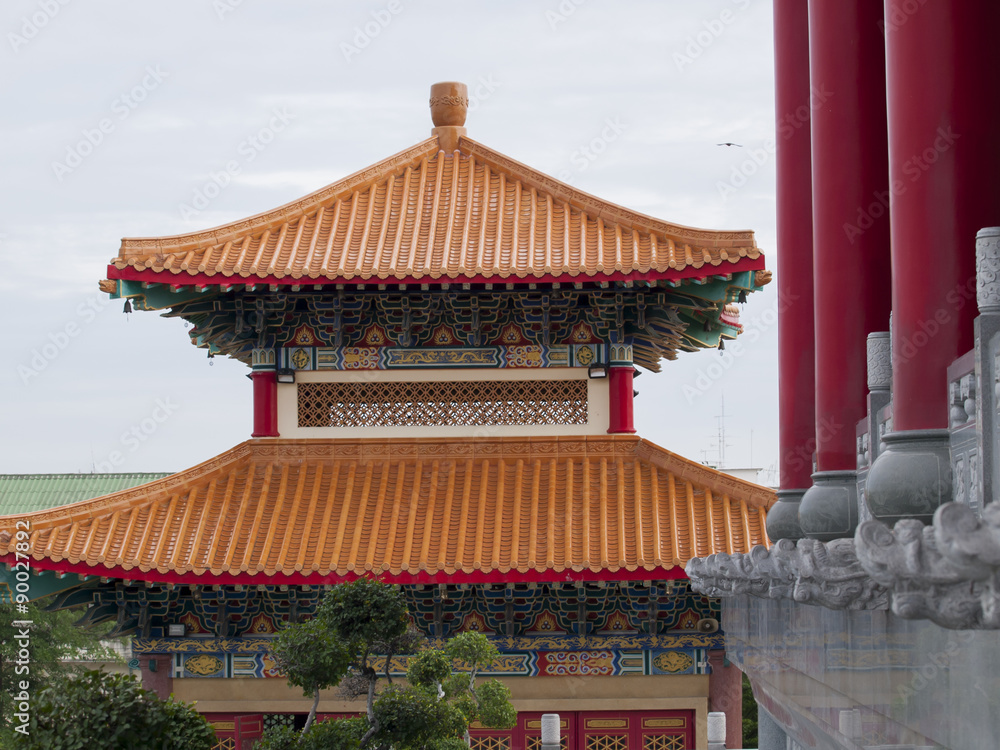Beautiful chinese temple named Dragon Temple Kammalawat in Nontaburi, Thailand Beautiful chinese temple named Dragon Temple Kammalawat in Nontaburi, Thailand