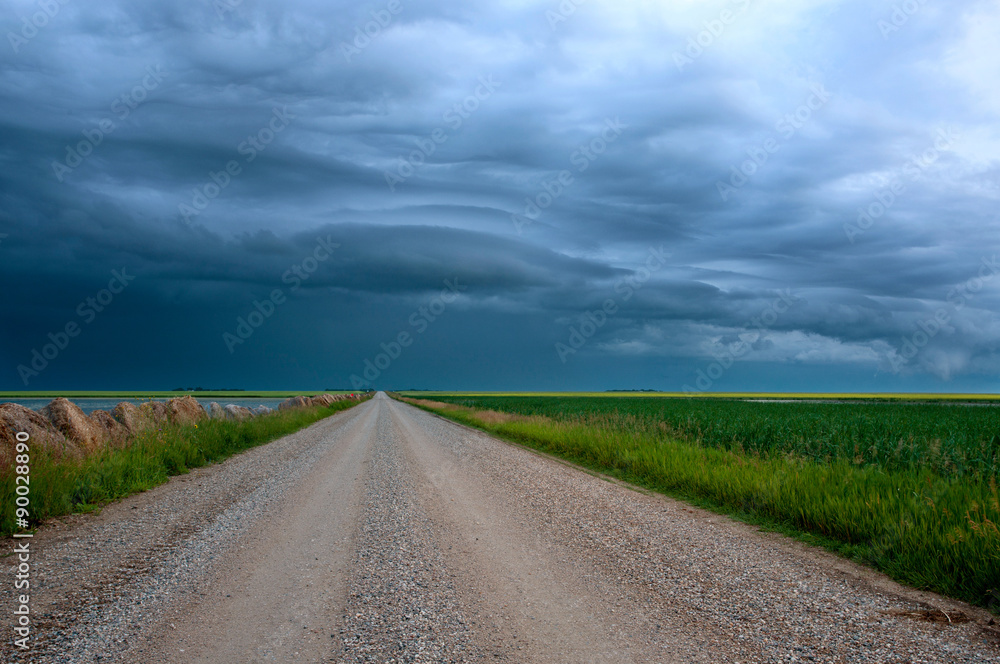 Storm Clouds Prairie Sky