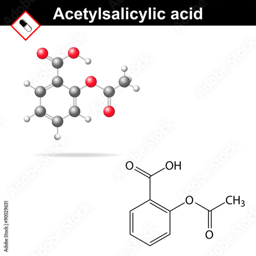 Acetylsalicylic acid formula