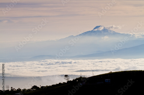 Beautiful view the ecuadorian highlands