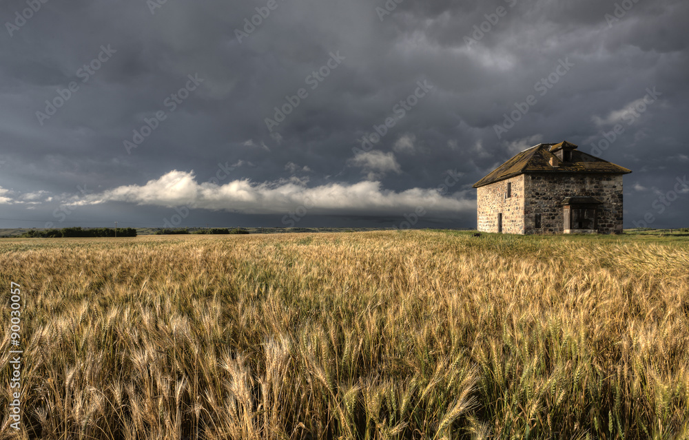 Storm Clouds Prairie Sky Stone House Storm Clouds Prairie Sky Stone House