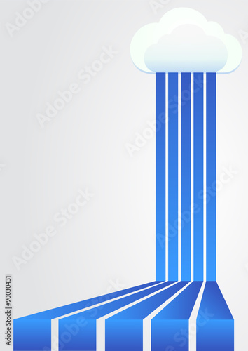 Cloud info storage, device memory, icon