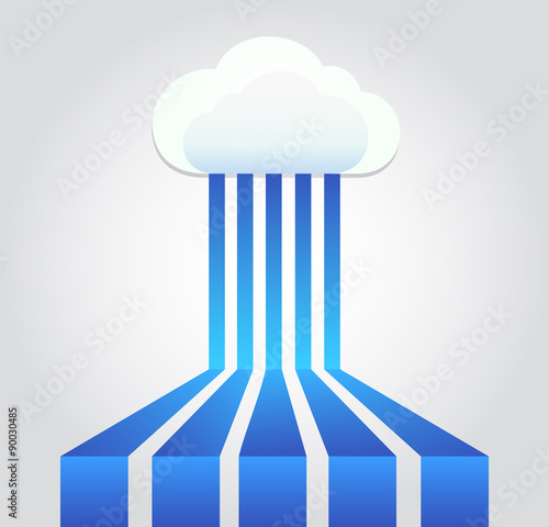 Cloud server, device connection, information storing, vector