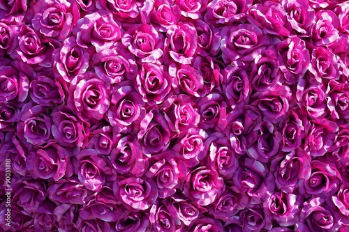 abstract plastic purple rose flowers