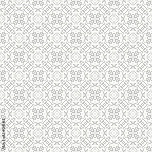 Floral traditional ornament, wedding seamless pattern, bacground design, vector illustration