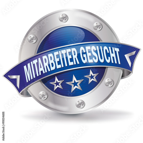 Button Mitarbeiter gesucht photo