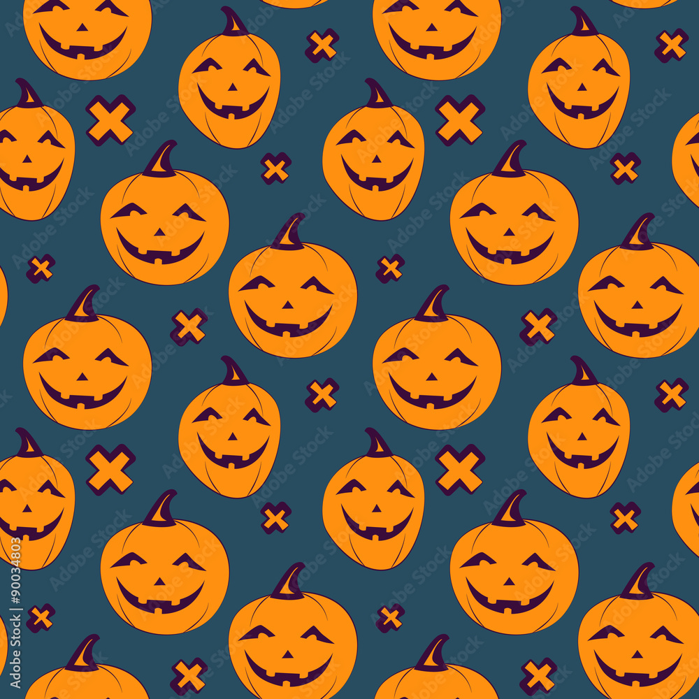 Halloween seamless patterns. Halloween seamless patterns.