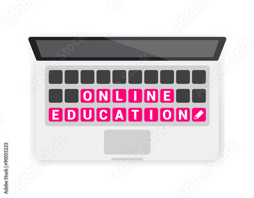 Online Education Keyboard Laptop