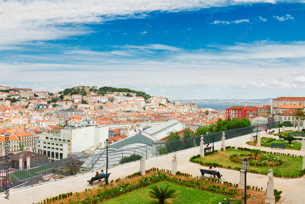 Fototapeta premium skyline of Lisbon, Portugal