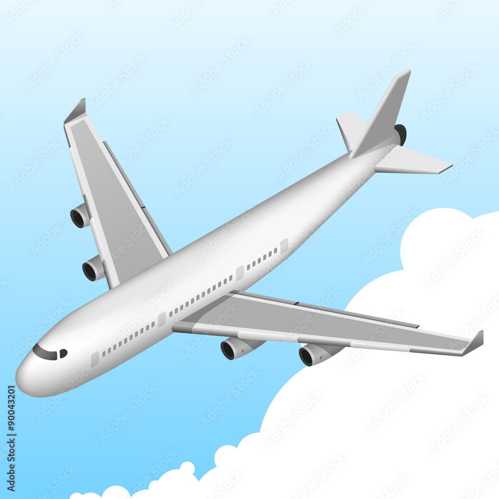Airplane Isometric Icon Airplane Isometric Icon