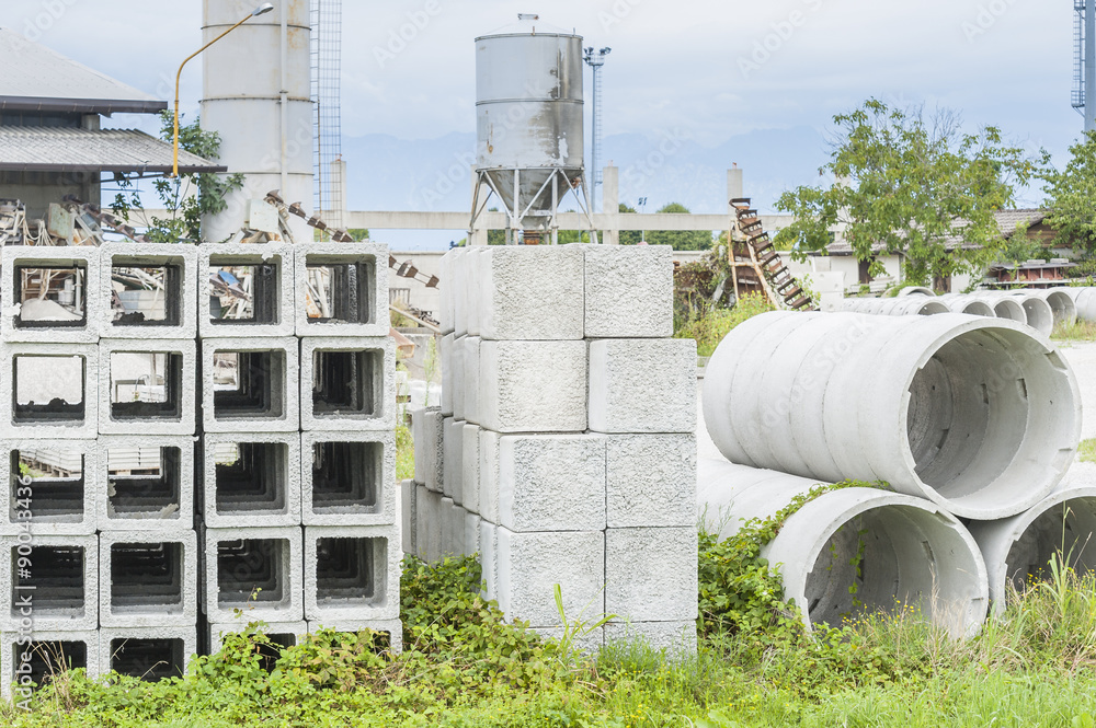 Fototapeta premium Precast concrete for drains