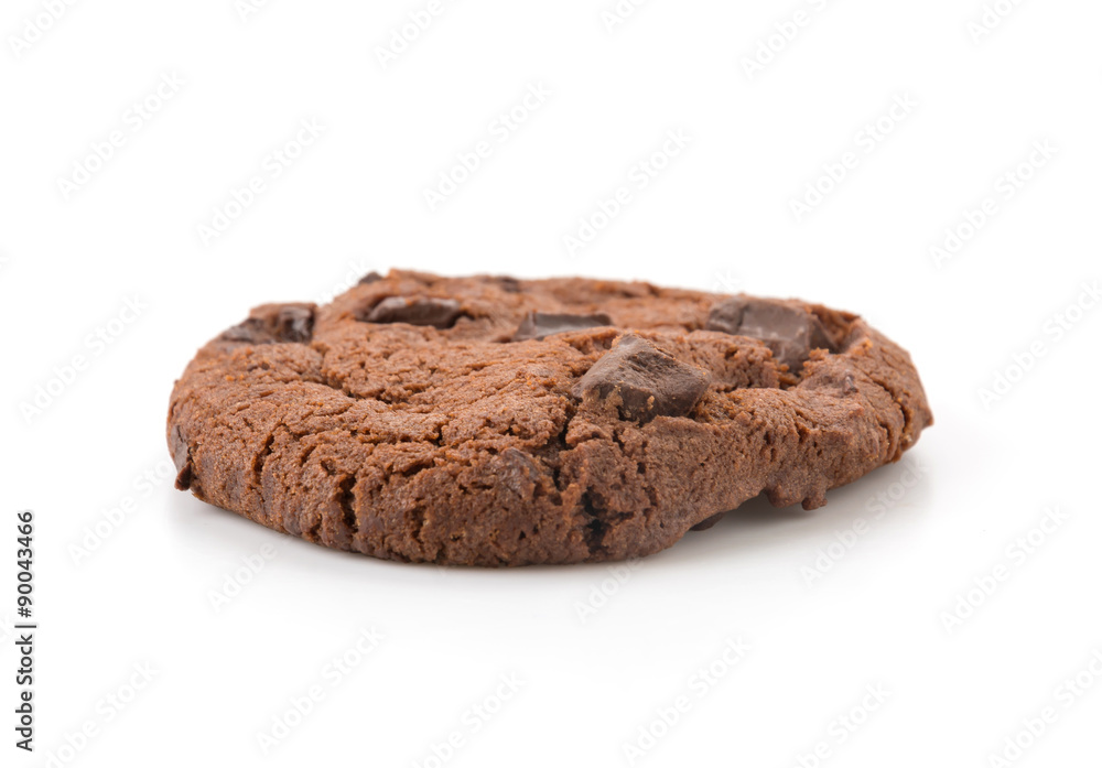 soft dark chocolate brownie cookies on white soft dark chocolate brownie cookies on white