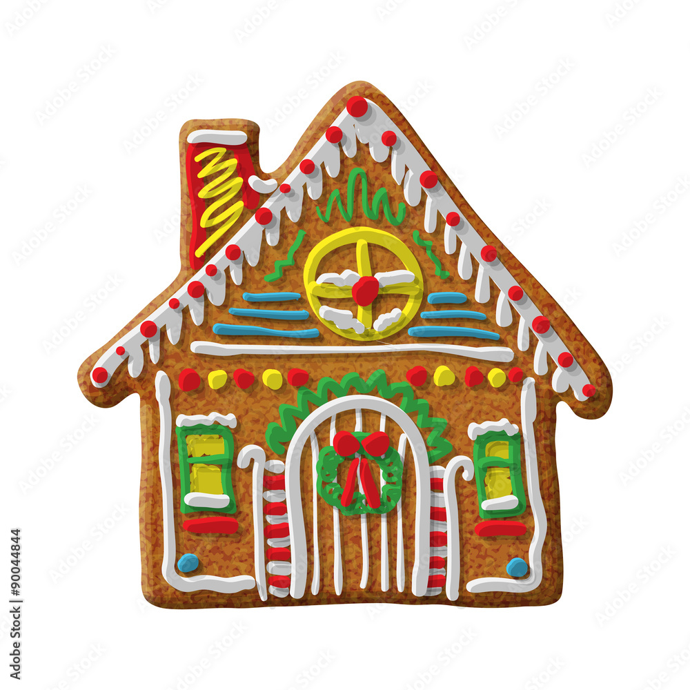 Gingerbread house cookie