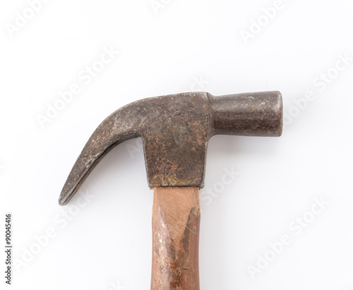 a hammer on white background