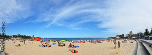 Photography View of Coogee Beach in summer in Sydney, Australia.