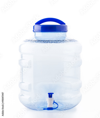 water cooler bottle on white background