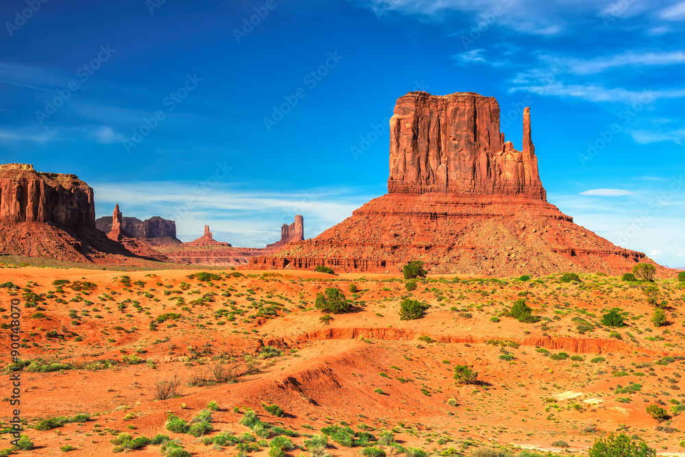 The famous Buttes of Monument Valley, Utah, USA
