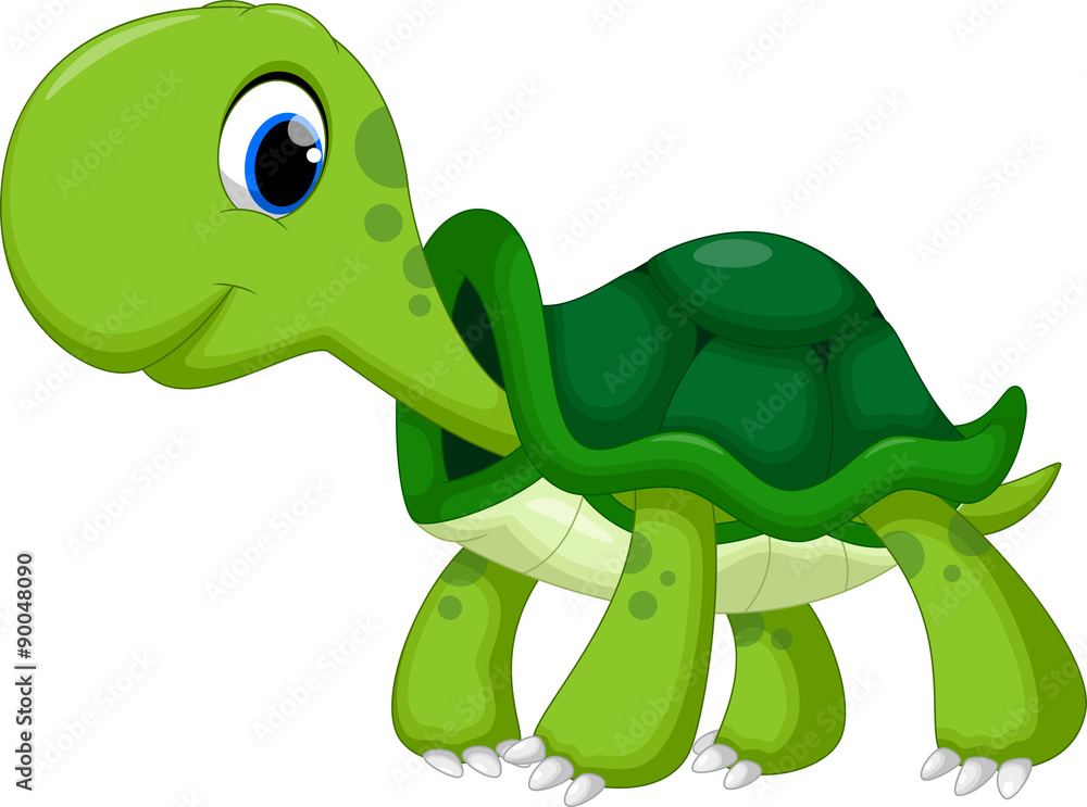 Fototapeta premium Cute turtle cartoon