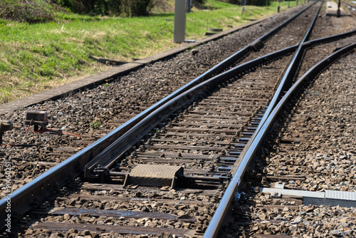 Obraz na płótnie Eisenbahn Stellwerk w salonie