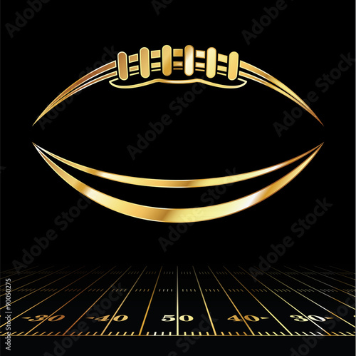 American Football Golden Icon