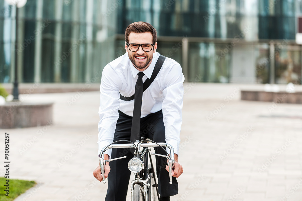 Fototapeta premium The best way to get to work.