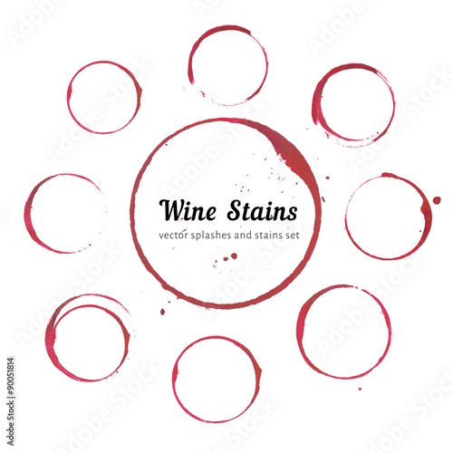 Wine stain circles